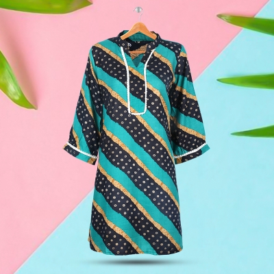 Picture of Batik Print Cotton Kurti Picture of Batik Print Cotton Kurti
