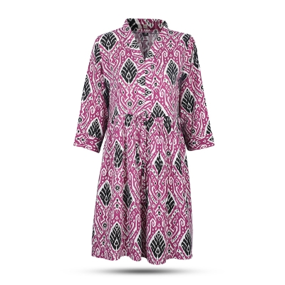 Picture of Purple and Black Printed Kurti Picture of Purple and Black Printed Kurti