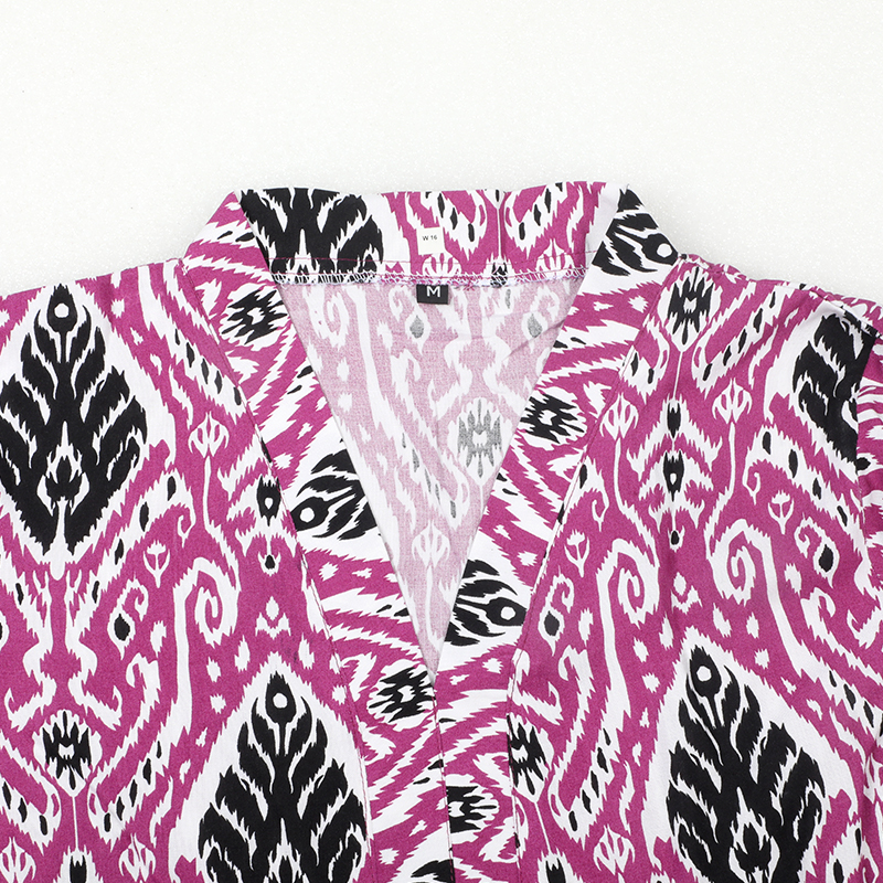 Picture of Purple and Black Printed Kurti Picture of Purple and Black Printed Kurti