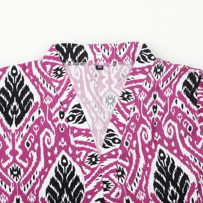 Picture of Purple and Black Printed Kurti Picture of Purple and Black Printed Kurti