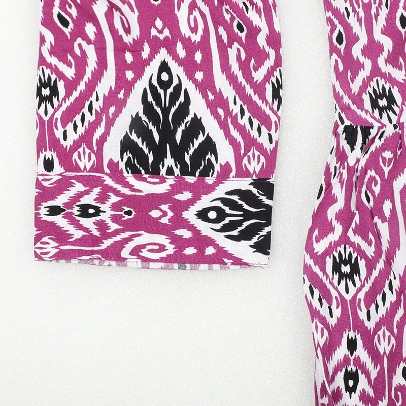 Picture of Purple and Black Printed Kurti Picture of Purple and Black Printed Kurti