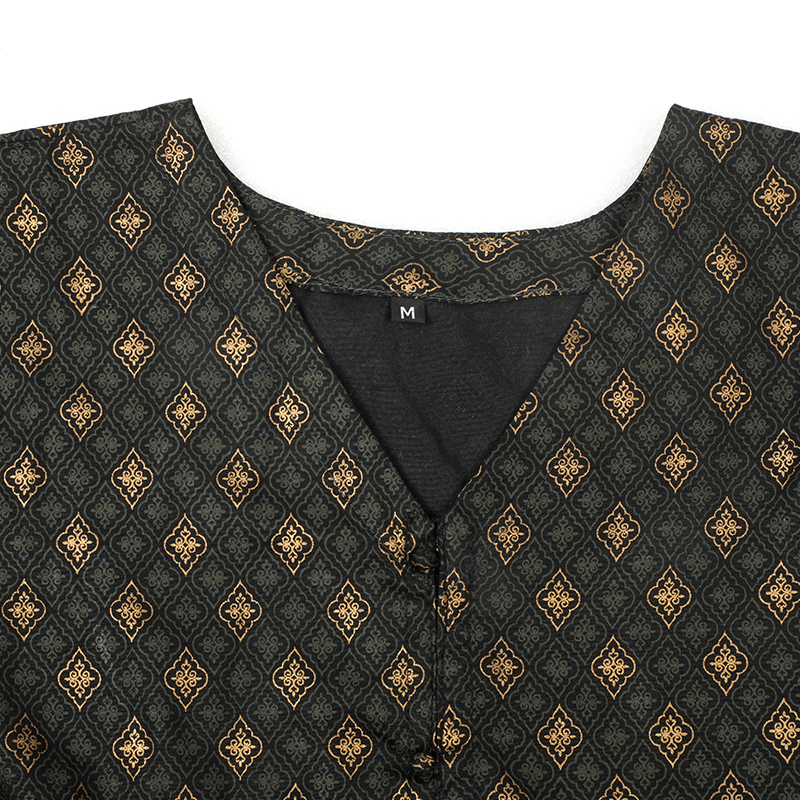 Picture of Bottle Green Kurti with afsan work