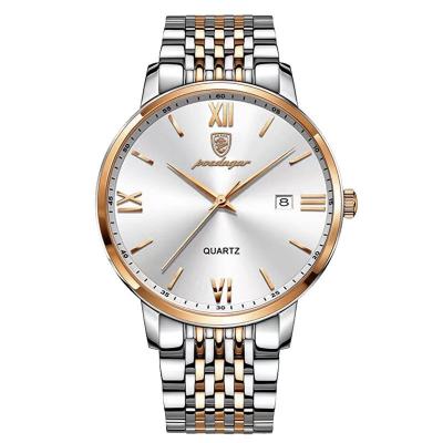 Picture of POEDAGAR 826 Top Brand Watch Men Stainless Steel Business Date Clock Waterproof Watch