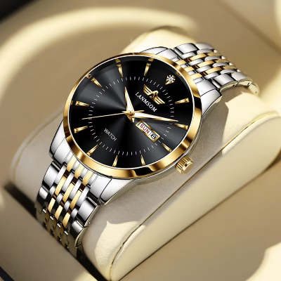 Picture of Lanmson Luxury Fashion Waterproof Date Clock Sport Stainless Steel Watches