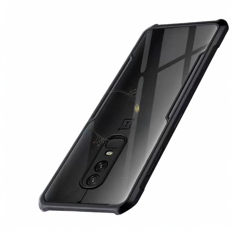 Picture of Xundd Back Cover for OnePlus 6 Transparent Hybrid Hard PC Back Bumper