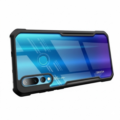 Picture of For Huawei Y7p Reinforced  Unique Shockproof Cushion Back Clear Hybrid Transparent Hard Cover Casing