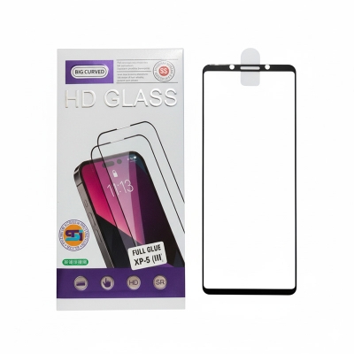 Picture of Full Glue Sony Xperia 5 III XP-5 (iii) 5 Mark 3 HD Glass Big Curved Premium Screen Protector Sony Xperia 5 Mark 3 Tempered Glass