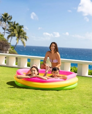 Picture of Baby Bath Tub (24 X 8.5 inch) With Pumper (Multicolor)