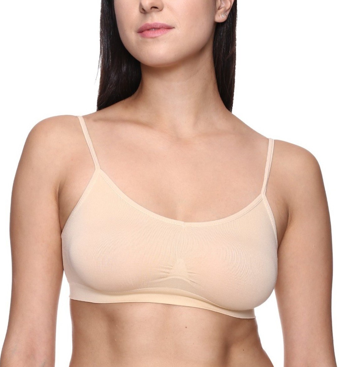 Picture of Womens sports bra body slim step bra tube bra women wearing tube step bra