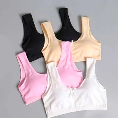 Picture of 2 piece Semis sports cotton bra-teenagers bra