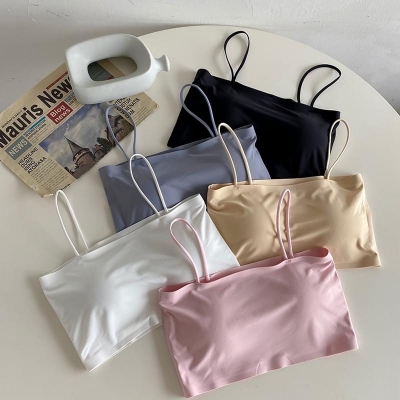 Picture of Slim Strap Padded Bra Body Shaped Pad Removable