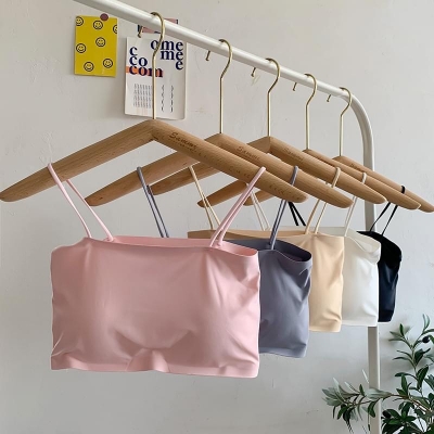 Picture of Slim Strap Padded Bra Body Shaped Pad Removable