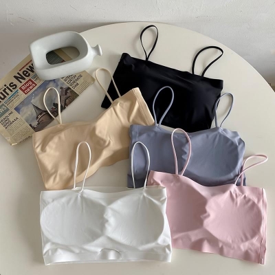 Picture of Slim Strap Padded Bra Body Shaped Pad Removable