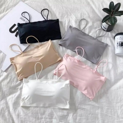 Picture of Slim Strap Padded Bra Body Shaped Pad Removable