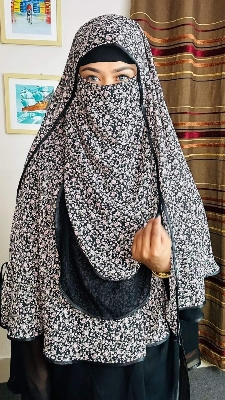 Picture of Three part hoodie niqab-full coverage jorjet niqab