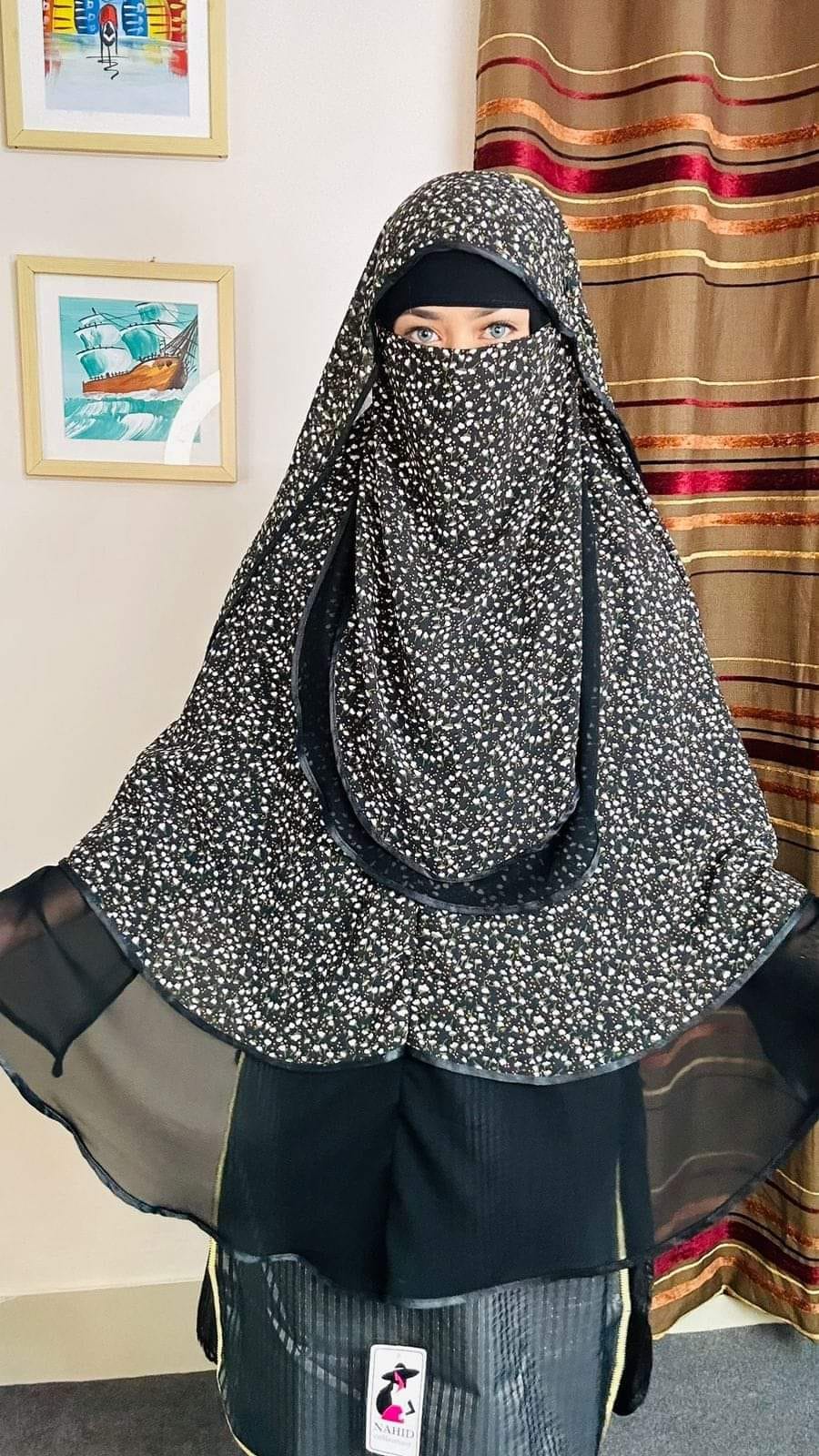 Picture of Three part hoodie niqab-full coverage jorjet niqab
