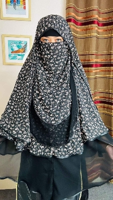 Picture of Three part hoodie niqab-full coverage jorjet niqab