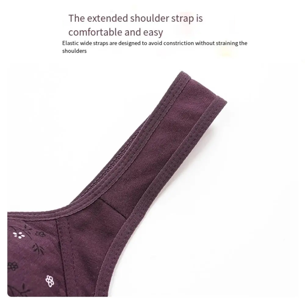 Picture of Printed Bra Maternity Bra Front Button Bra Silk Bra Comfortable Bra Ladies' Undergarments - Bra