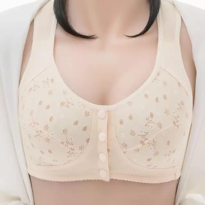 Picture of printed maternuty bra front button bra cotton bra comfortable bra womens wear bra - Bra