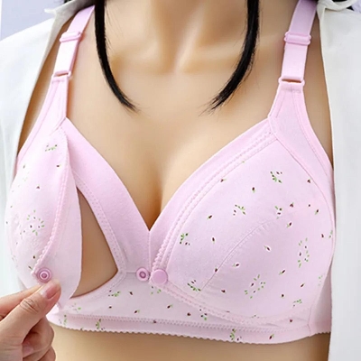 Picture of Breastfeeding Bra Maternity Bra Front Button Bra cotton Bra comfortable Bra new born baby feeding Bra