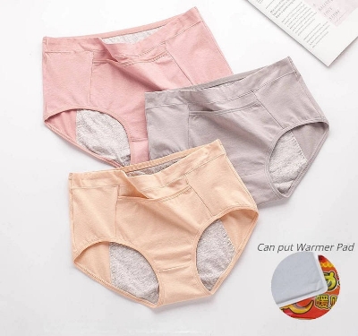 Picture of period panty cotton panty Leak Proof panty high waist panty printed panty front pocket panty womens underwear