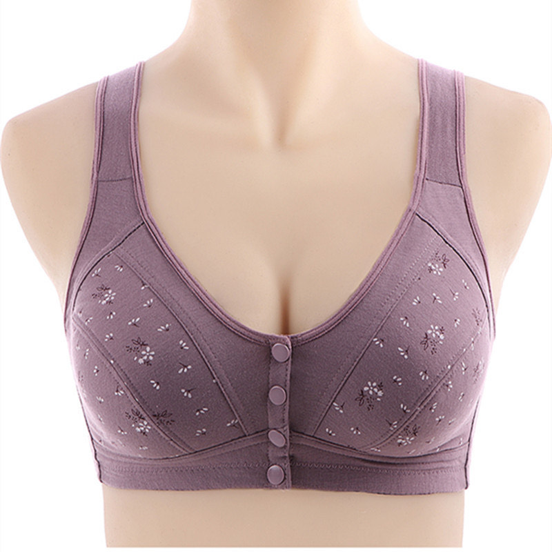 Picture of printed bra maternity bra front button bra cotton bra comfortable bra womens wear bra - Bra