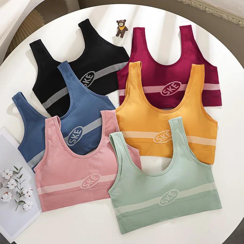 Picture of New Sports  beautiful back sexy sports wrap vest breatheble support  ladies sexy seamless underwater tube top jim training bra