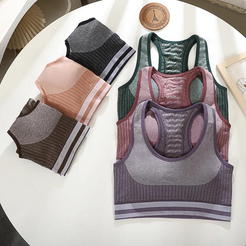 Picture of New Sports  beautiful back sexy sports wrap vest breatheble support  ladies sexy seamless underwater tube top jim training bra