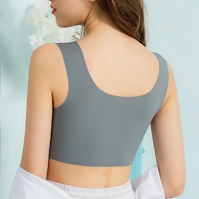 Picture of Ice silk padded  bra slim fit body shaper bra breatheble bra comfortable pushup bra