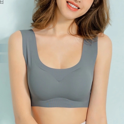 Picture of Ice silk padded  bra slim fit body shaper bra breatheble bra comfortable pushup bra