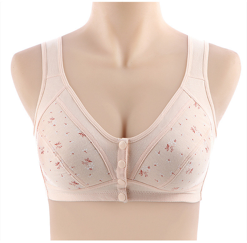 Picture of printed bra maternity bra front button bra cotton bra comfortable bra womens wear bra - Bra