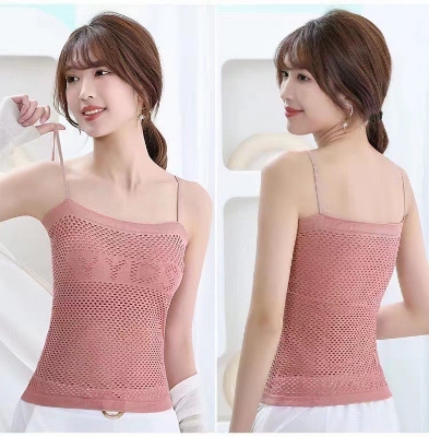 Picture of Summer thin lace camisole inner tube top bottom breathable vest student beautiful back wrapped chest anti-slip bra female