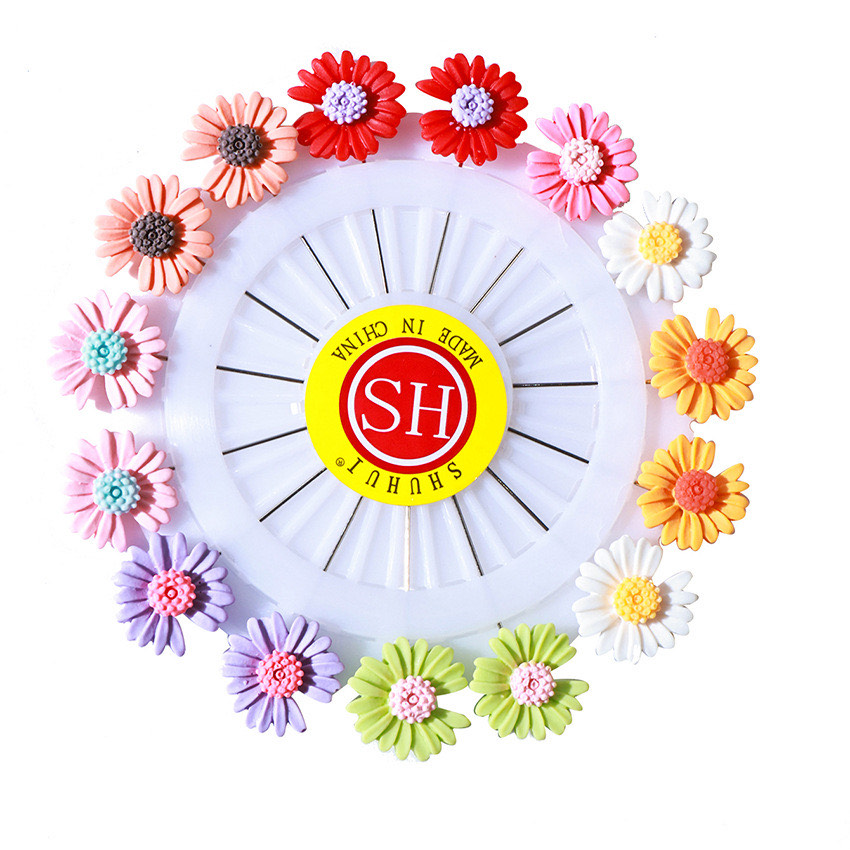 Picture of Sunflower Hijab Pins Needle Woman Scarf Shawl Safety Pin brooch pins Jewelry Accessories