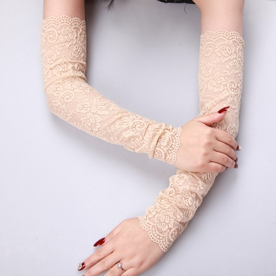Picture of Summer Sunscreen Ice Lace Sleeve Uv Shielding Lace Arm Sleeve For Women