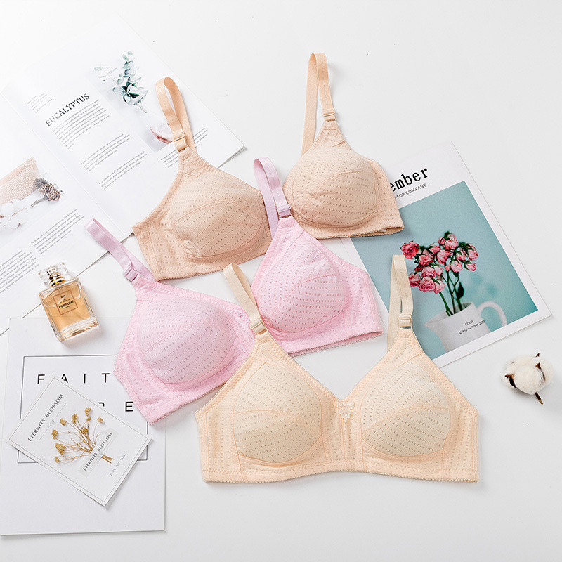 Picture of light padded Women Wide Shoulder Strap Underwear Plus Size Bralette Seamless Wireless Bra