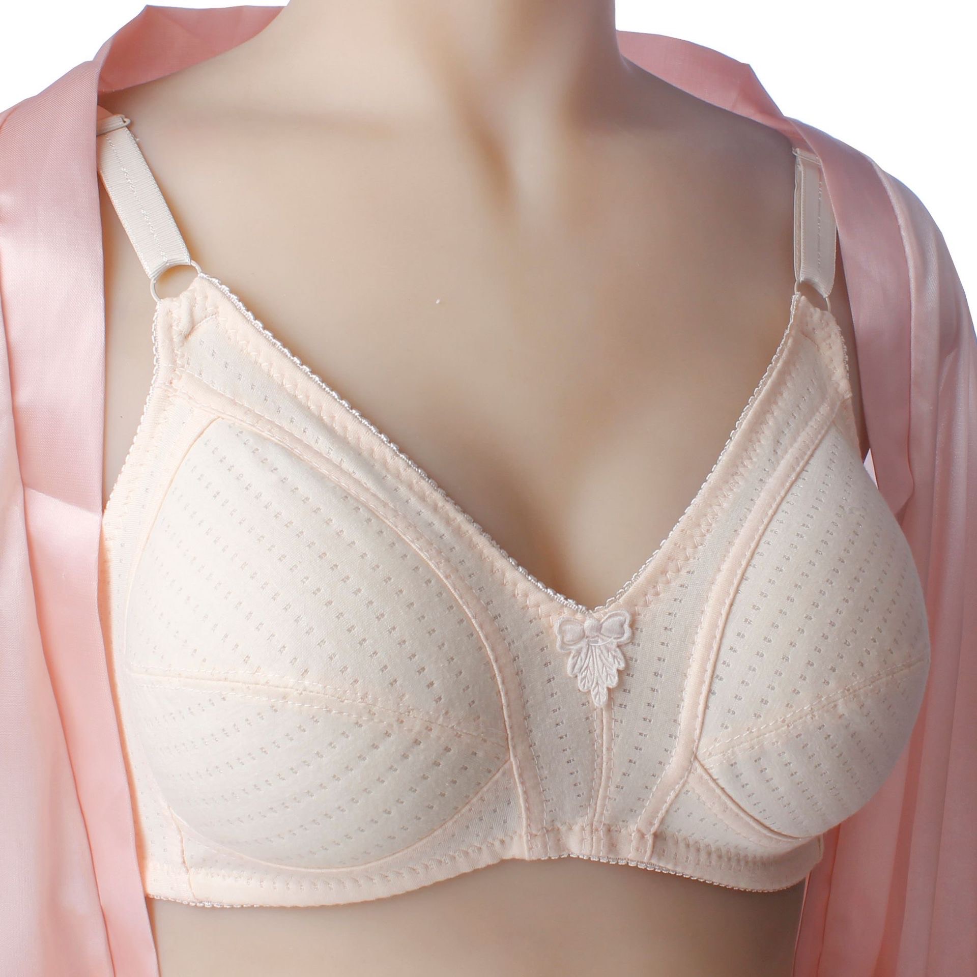 Picture of light padded Women Wide Shoulder Strap Underwear Plus Size Bralette Seamless Wireless Bra