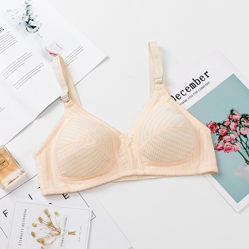 Picture of light padded Women Wide Shoulder Strap Underwear Plus Size Bralette Seamless Wireless Bra