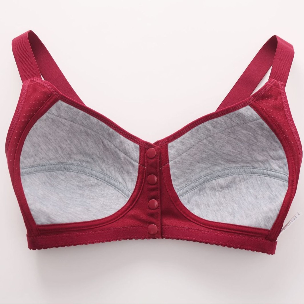 Picture of Breastfeeding Bra Maternity Bra Front Button Bra cotton Bra comfortable Bra new born baby feeding Bra showlder adjustable belt