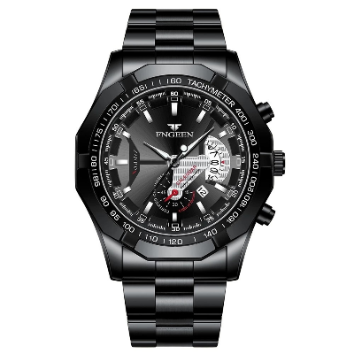 Picture of FOXBOX-Men's Stainless Steel Waterproof Quartz Watch, Creative Band, Scroll Beads, Magnetic Force, Watch, Brand