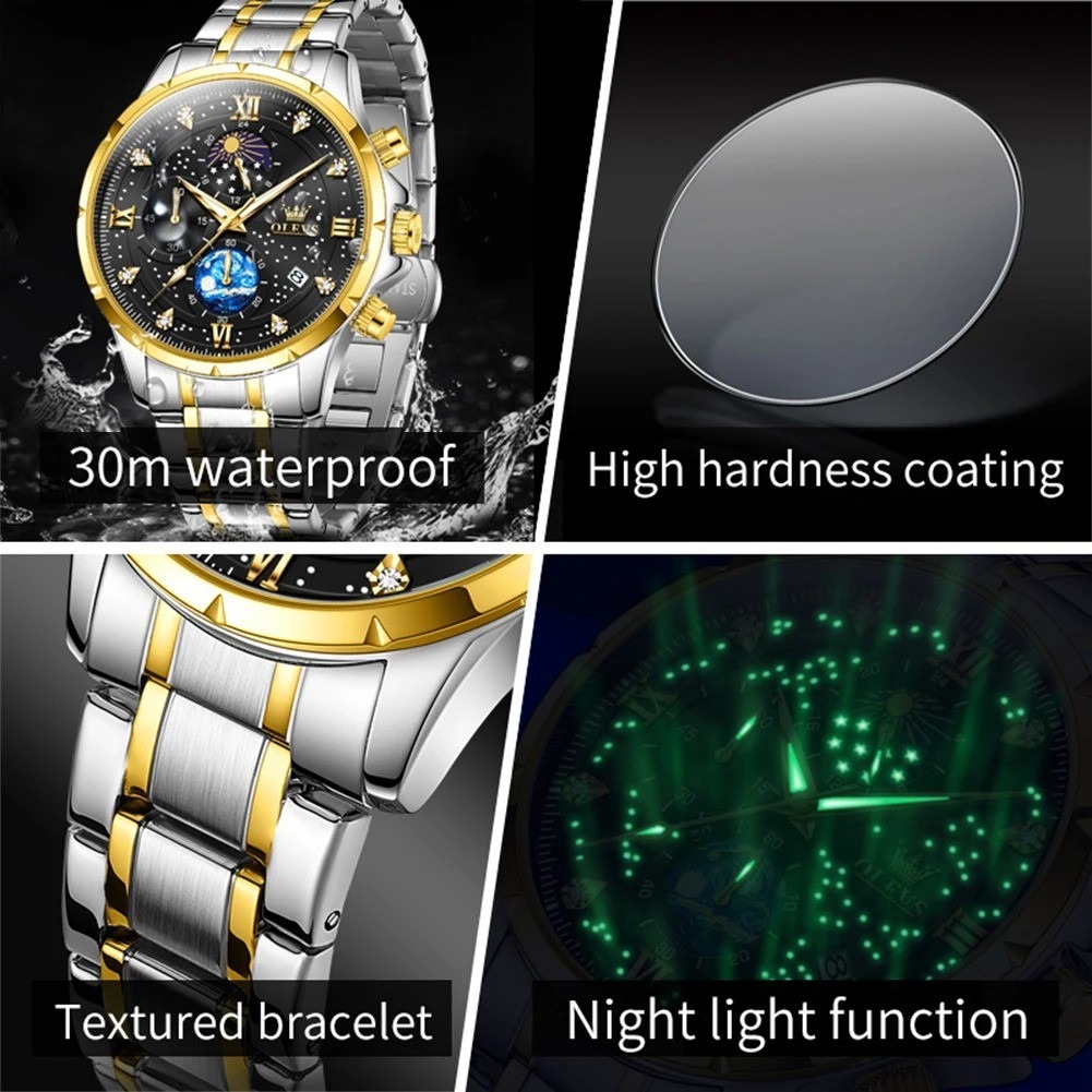 Picture of OLEVS 9807 Men's Watches Original Quartz Watch