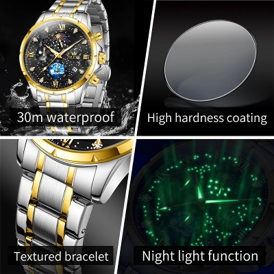 Picture of OLEVS 9807 Men's Watches Original Quartz Watch