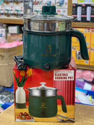 Picture of Simplicity 1.9L Multifunctional Electric Cooking Pot Mini Electric Hot Pot Electric Nonstick Frying Pan Dormitory Soup Pot