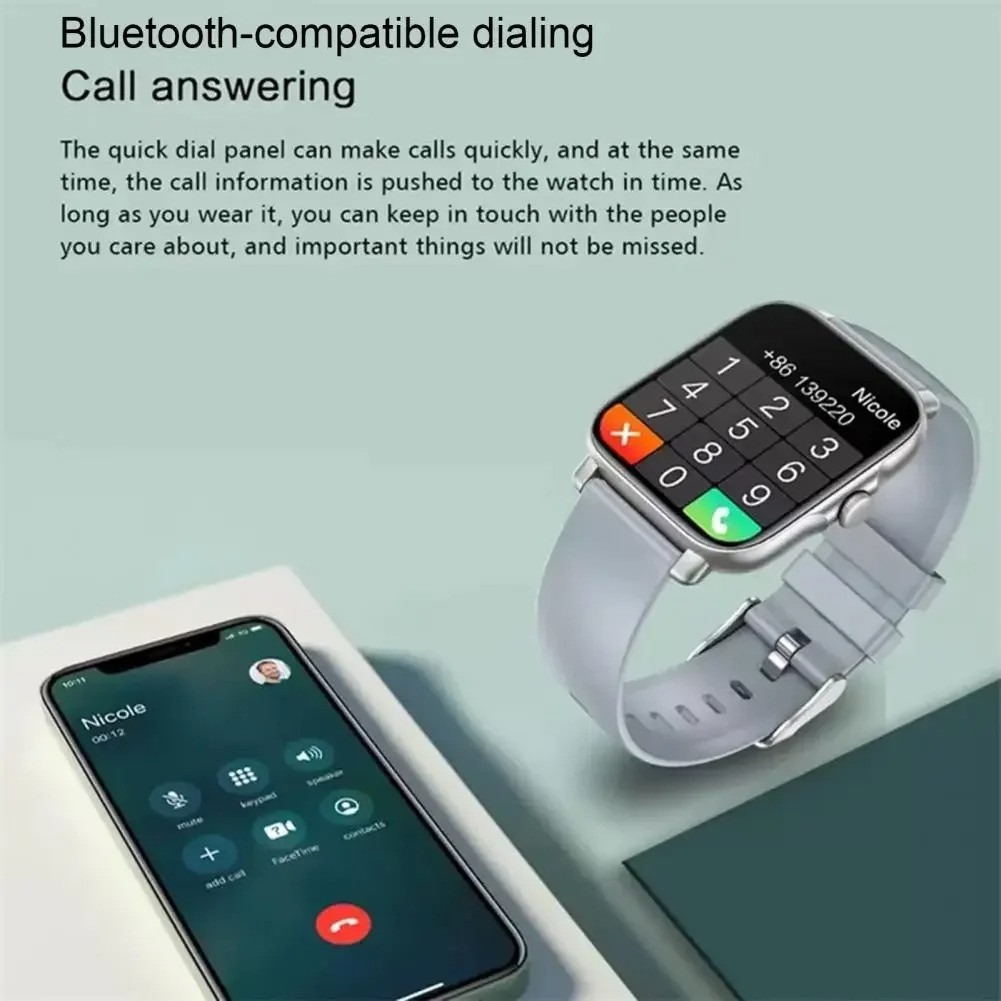 Picture of Original LIGE GT30 Smartwatch Bluetooth Phone Call Smart Watch 1.69 Inch Full Touch Screen Fitness Metal Wrist Watches
