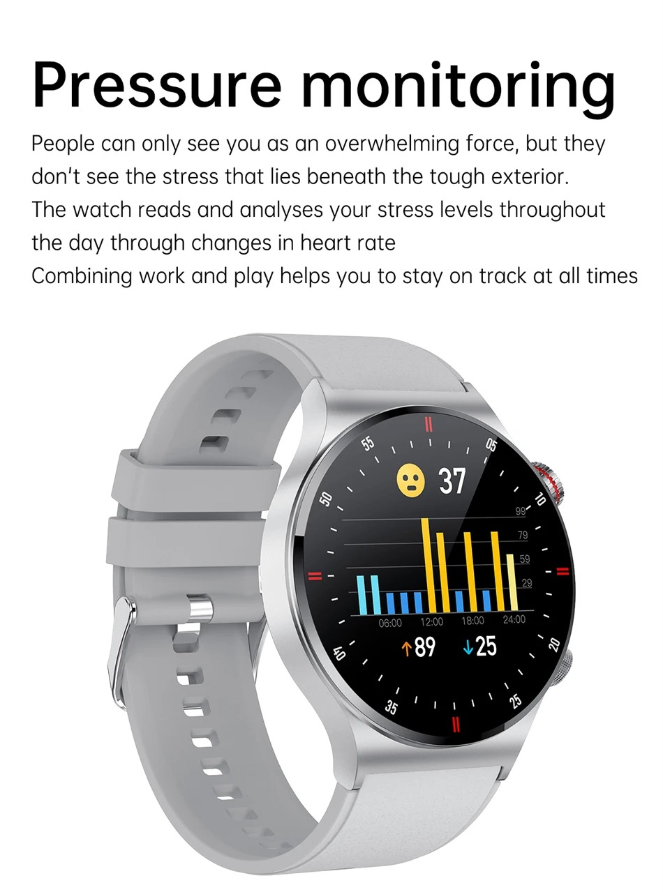 Picture of LIGE ECG+PPG+NFC QW33 Bluetooth Call Smart Watch Men HD Screen Sports Watches (BW0382)