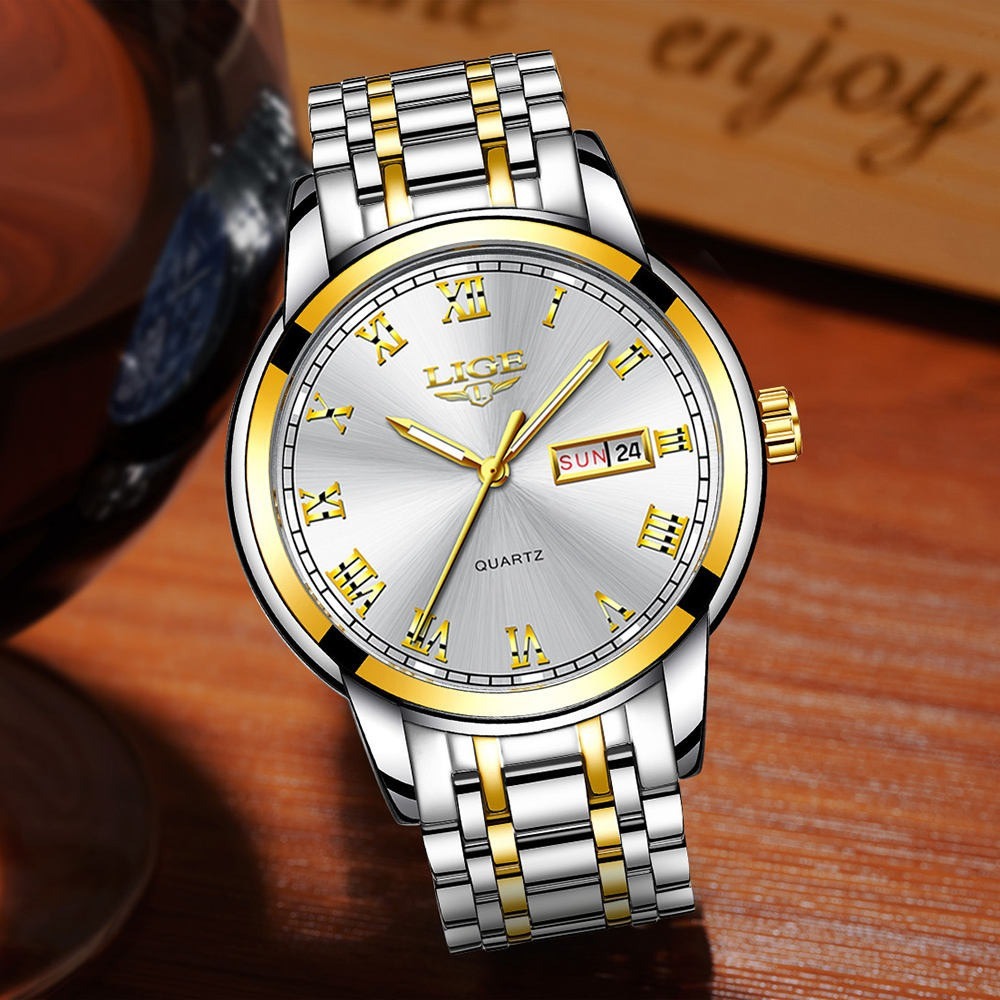 Picture of LIGE LG9846 Fashion Men's Quartz Watch Japanese Quartz Movement Watch