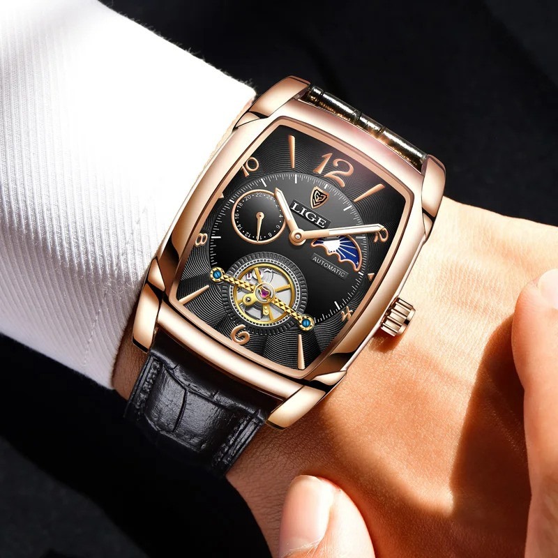 Picture of LIGE 8949 Automatic Mechanical Watch Top Brand Luxury Mens Watches Fashion Business Men Casual Waterproof Watch Relogio Masculino+Box