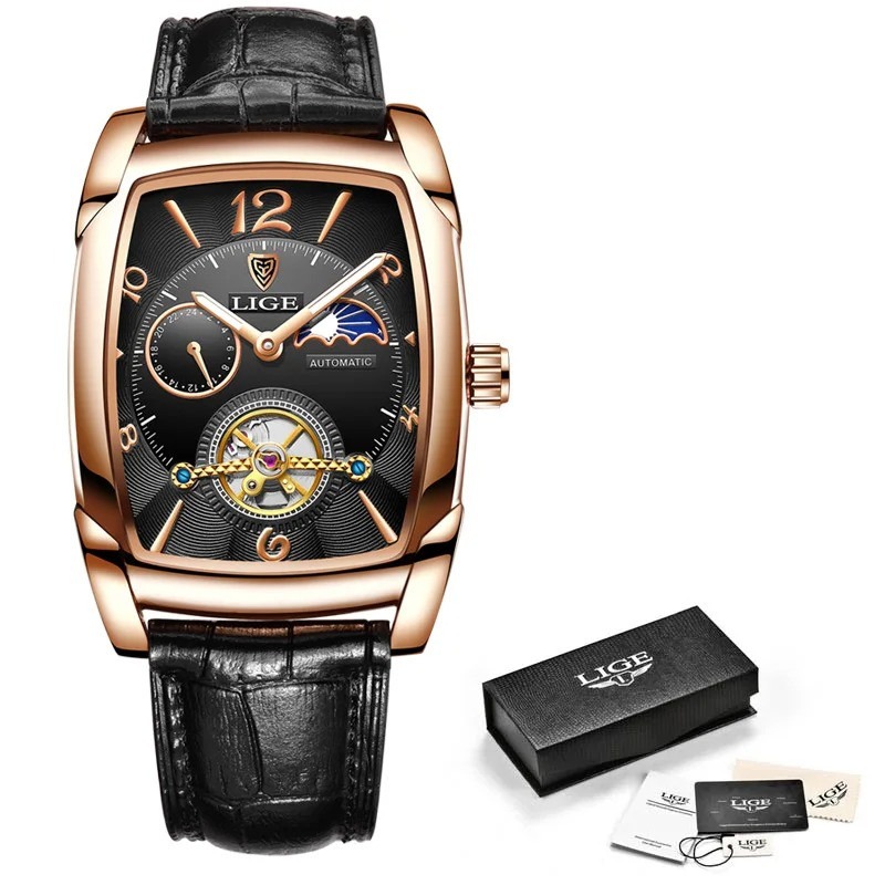 Picture of LIGE 8949 Automatic Mechanical Watch Top Brand Luxury Mens Watches Fashion Business Men Casual Waterproof Watch Relogio Masculino+Box