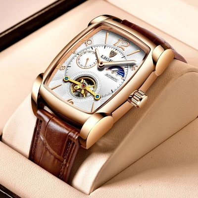 Picture of LIGE 8949 Automatic Mechanical Watch Top Brand Luxury Mens Watches Fashion Business Men Casual Waterproof Watch Relogio Masculino+Box