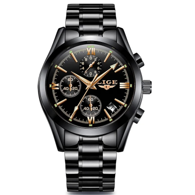 Picture of LIGE 9839 Quartz Fashion Waterproof Business Watch