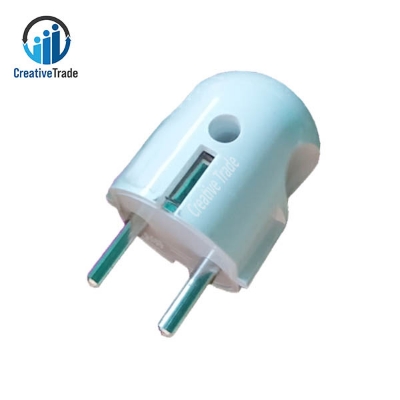 Picture of Universal 2 Pin Plug Electrical Power Cord Connector Picture of Universal 2 Pin Plug Electrical Power Cord Connector